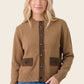 Suede Accent Sweater Jacket