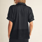 Wedding Lace Hem Detail Solid Satin Top