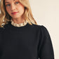 Flux Ruffle Detail Lovely Sweater Top