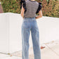 Bardstown Mixed Media Stripe Top-stitch Knit Top