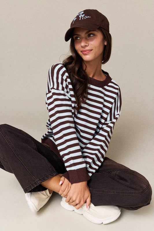 Foster Striped Crewneck Sweater