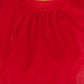 Justice Scalloped Hemline Bubble Sleeve Solid Corduroy Top