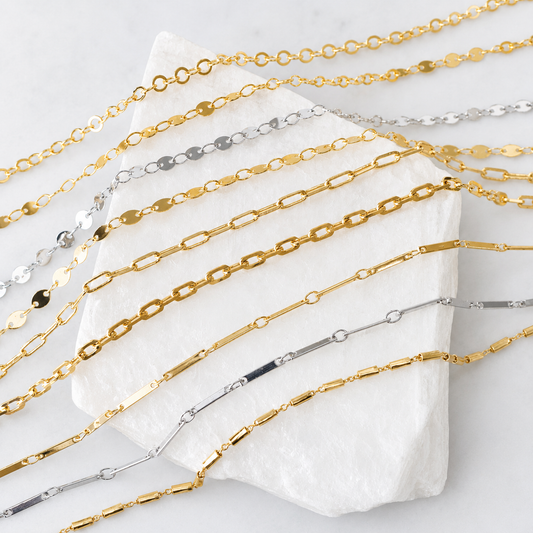 Chain Choker Necklace - Gold and Silver