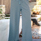 Marlowe Pants Stretch Mid Waist Stripe Wide Leg Pants