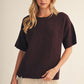 Core Drop Shoulder Comfy Sweater Top