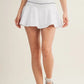 Certain Polka Dot Print Mini Circle Skort with Bow Back and Lace Tri