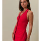 Cherry Bomb Vest-Style Romper with Micro Shorts