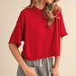 Elijah Short Sleeve Mock Sweater