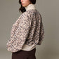 Juliette Leopard Print Snap Button Sweatshirt