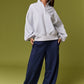 Bailey Snap Collar Varsity Sweatshirt