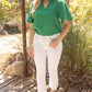 Slumber Ruffle V-Neck Solid Tweed Top