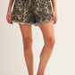 Animal Frayed Hem Leopard Shorts Frayed Hem Leopard Shorts