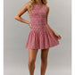 Nola Boat Neck Smocking Bodice Low Waist Romper