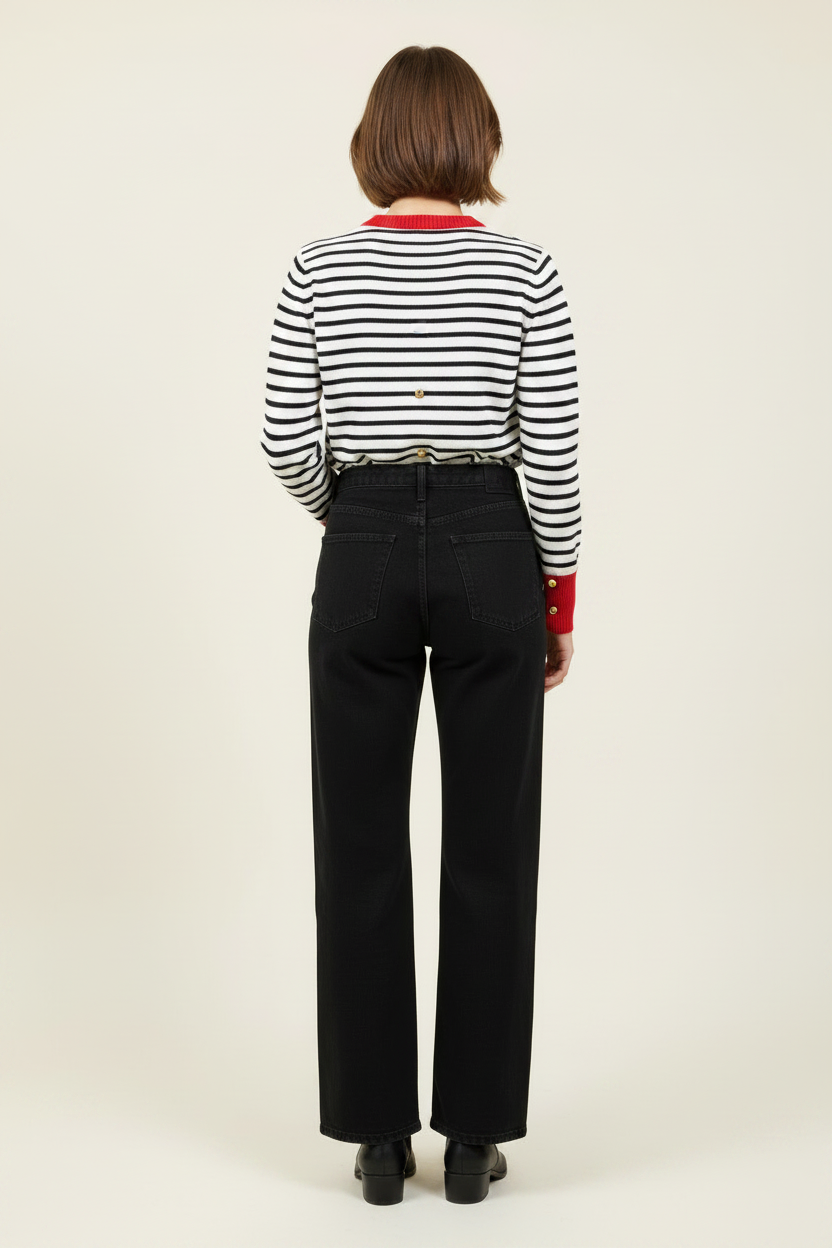 Back view with red accents