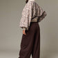 Juliette Leopard Print Snap Button Sweatshirt