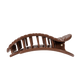 Brown Crocodile Large Flat Round Hair Clip
