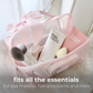 Jelly Cosmetic Bag Ballet Pink Bow Lay-Flat Makeup  Bag by Case-Mate