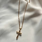 Bubble Cross Necklace by Mila & Stevie