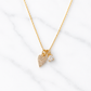 Tiny Pave CZ Heart Necklace