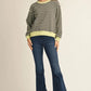Liam Striped Contrast Trim Sweatshirt