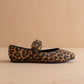 The Soho | Leopard Ballet Fall Flat with Buckle