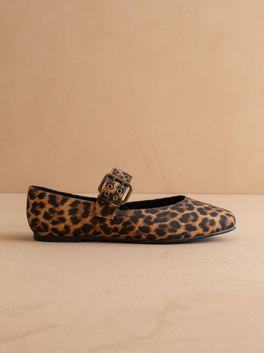 The Soho | Leopard Ballet Fall Flat with Buckle