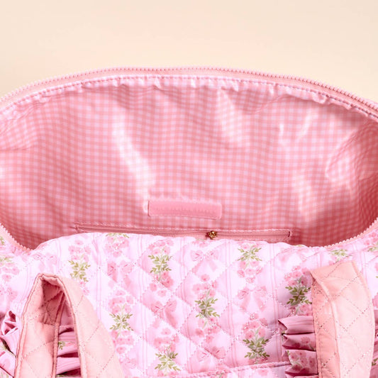 On-the-Go Quilted Weekender Bag–Oh So Fancy Pink