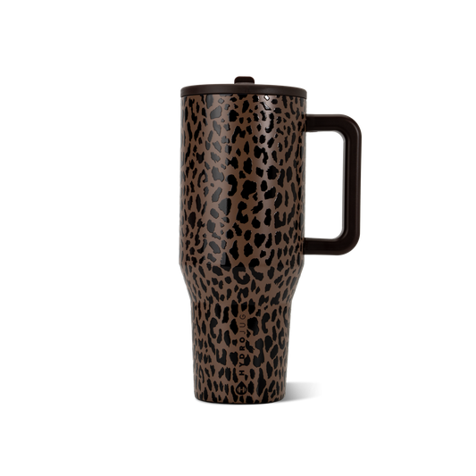 Brown Leopard 40 oz Traveler HydroJug