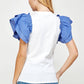 Maysvill eFlutter Ruffle Sleeve Top