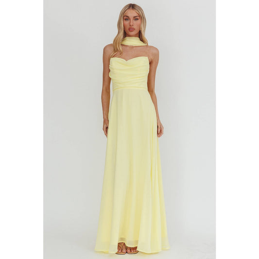 Glow Sweetheart Ruched Maxi Dress