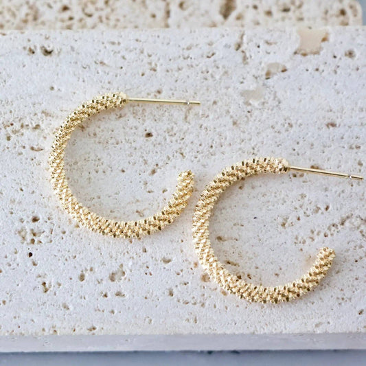 Woven Hoop Earrings