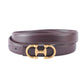 Horsebit Buckle Equestrian Stitched Suede/Napa Leather Belt