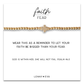 Faith Over Fear Gold Beaded Stretch Bracelet w/ Cross