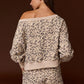 Unwind Shorts Leopard Print Drawstring Elastic Waist Shorts