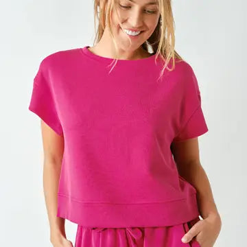 Luna Luxe Sand Washed Rib Classic Tee