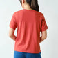 Lauren Pima Cotton Blend V-Neck Tee