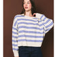 Arthur Ribbed Cropped Contrast Sweater