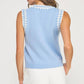Winchester Embroidered Sleeveless Knit Tank Top