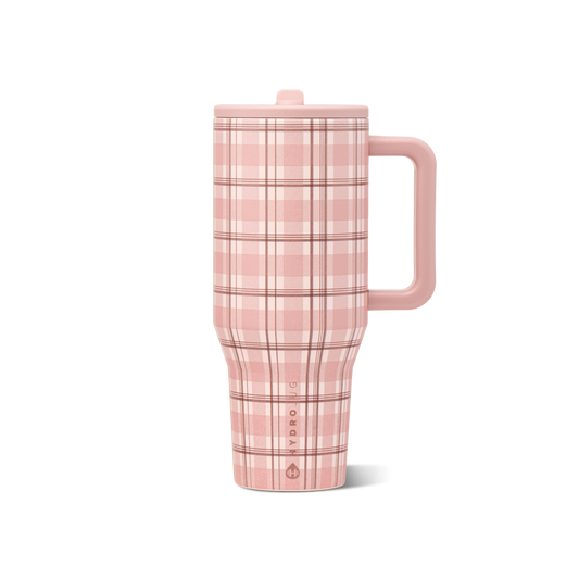 Pillow Talk Plaid HydroJug 40 oz Traveler Tumbler