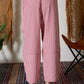Spanish Stripe Pocket Detail Wide Leg Pants