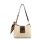 Sabine Woven Vegan Leather Scarf Crossbody Bag