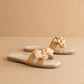 The Ginny | Natural Textured Bow Slide