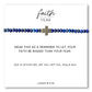 Faith Over Fear Cross Stretch Bracelet – Lapis Lazuli, 3mm