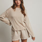 Rolled Hem Lightweight Sweater