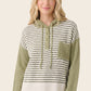 Andy Color Block Long Sleeve Hoodie Sweater