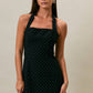 Nebraska Halter Neck Polka Dot Mini Dress