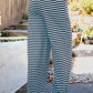 Marlowe Pants Stretch Mid Waist Stripe Wide Leg Pants