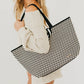 Woven Tiffany Organizer Tote Bag