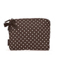Espresso Polka Dot Bow Crinkle Makeup & Toiletry Bag by Case-Mate