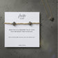 Faith Over Fear Labradorite Gemstone Cross Beaded Bracelet